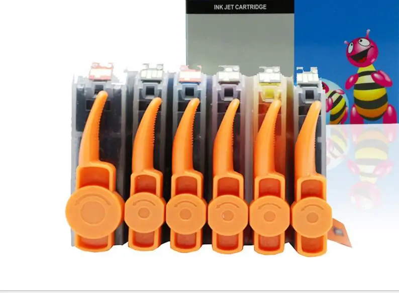 6 шт./компл. картридж для CANON PGI 525BK CLI 526BK C M Y|toner powder|powder tonercanon toner powder |