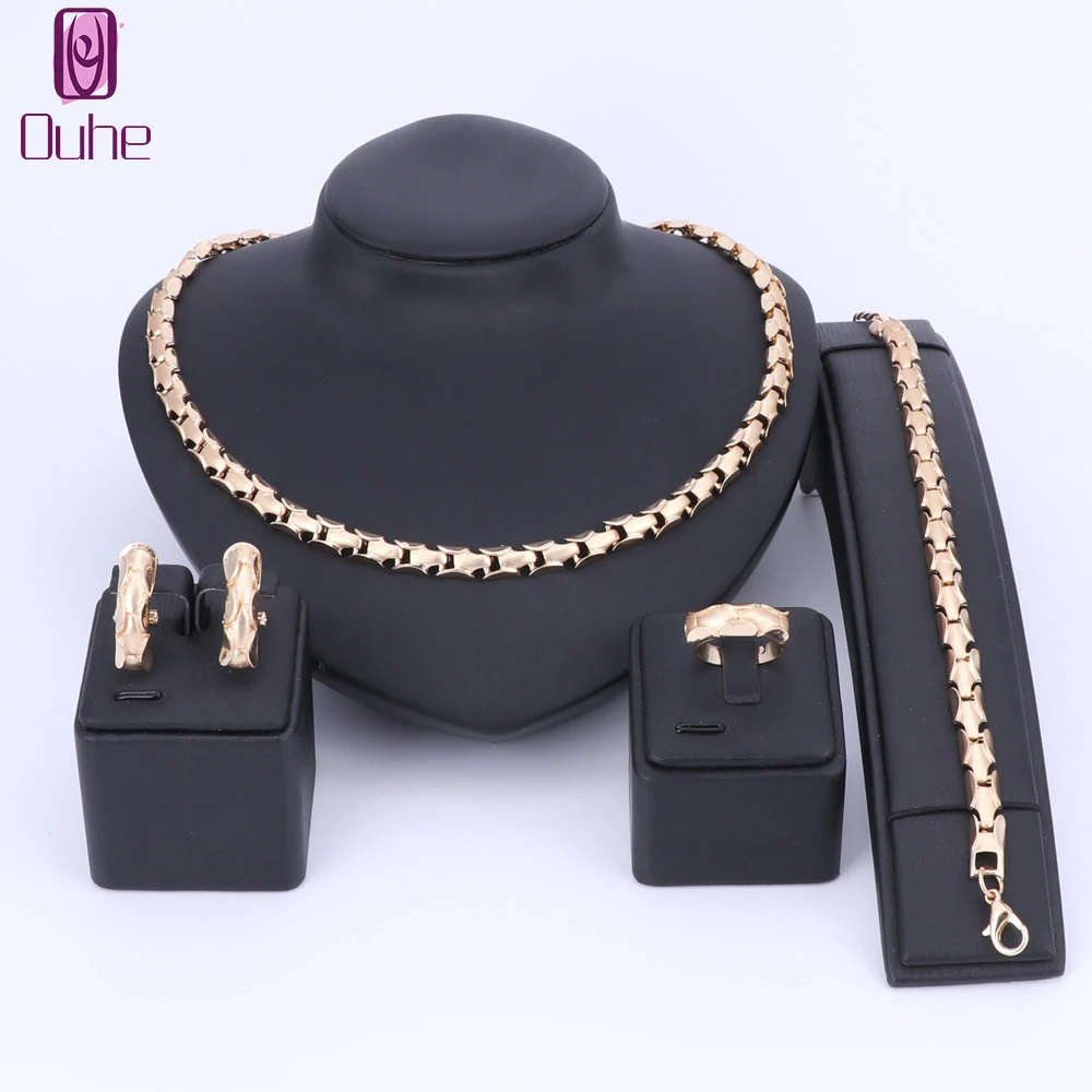 OUHE африканские Бусины Ювелирные наборы нагрудник украшения свадебный подарок