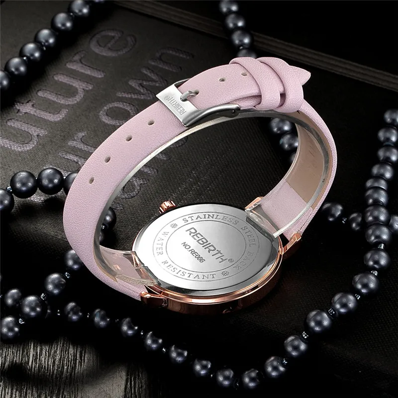 REBIRTH новые Relojes De Mujer женские часы лучший бренд класса люкс браслет кварцевые