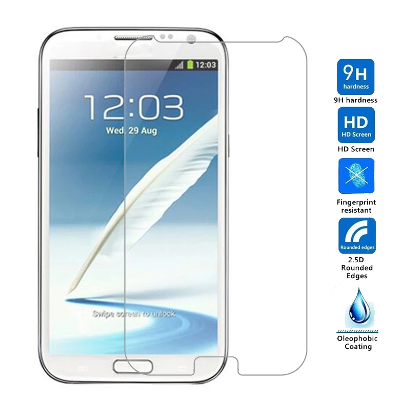 Закаленное стекло для Samsung galaxy Note 1 2 3 4 5 Защитная пленка экрана N7000 N7100 N9005 N9100