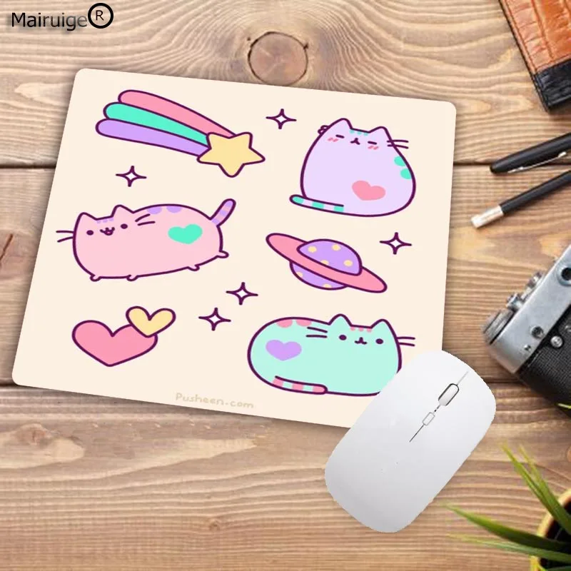 22X18CM Mairuige 22X18 см Забавные милые кошки животные узор маленький размер ПК планшет геймер компьютер ноутбук коврик для мыши для украшения рабочего стола - Цвет: 22X18CM