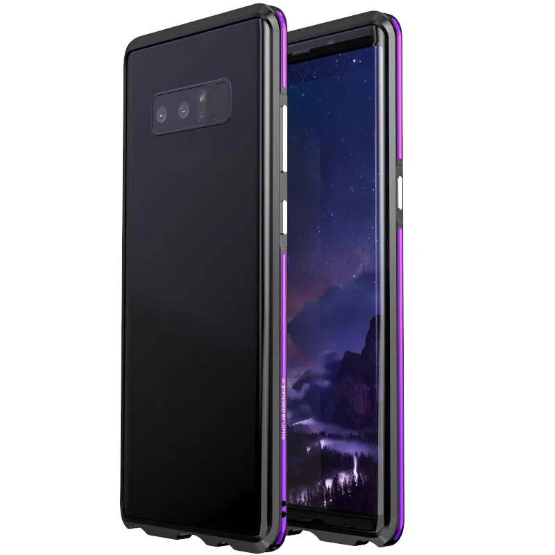Luphie Телефонные Чехлы для Samsung Galaxy Note 8 Роскошный тонкий металлический Алюминий