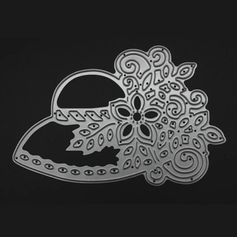 YINISE металлические режущие матрицы для трафареты скрапбукинга Цветочная шляпа