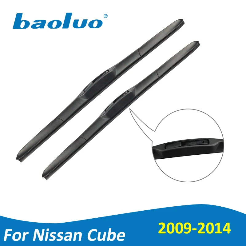 BAOLUO стеклоочистители для Nissan Cube 20 ''+ 20'' 2009 2010 2011 2012 2013 2014 натуральный каучук