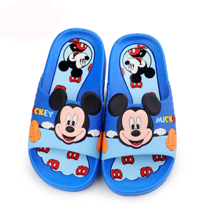 Disney Изящные детские тапочки для девочек и мальчиков детская обувь с рисунком