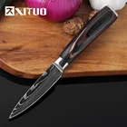 Кухонные ножи XITUO из нержавеющей стали, для очистки овощей, Многофункциональный кухонный нож в японском стиле, с антипригарным покрытием 4 дюйма, нож мясника kni