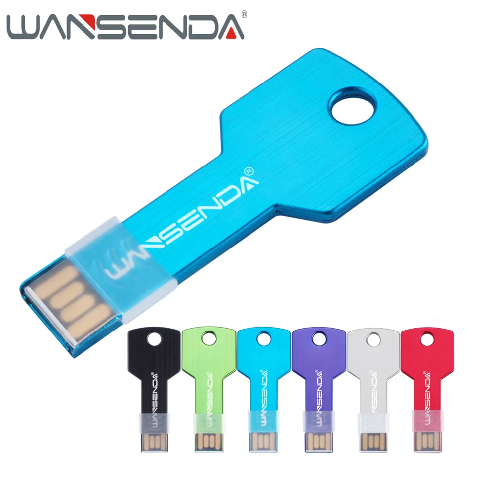 Флэш накопитель wansenda флэш ключ привода флеш карта 16 ГБ USB 2 0 металлическая Флешка