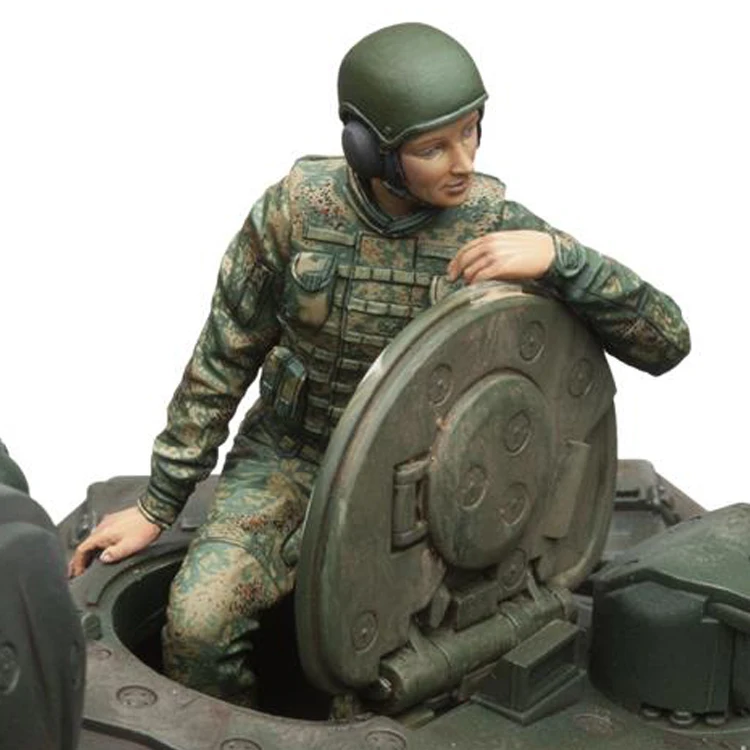 1/16 российский Женский Танк 3 человека без бака полимерная модель солдата GK