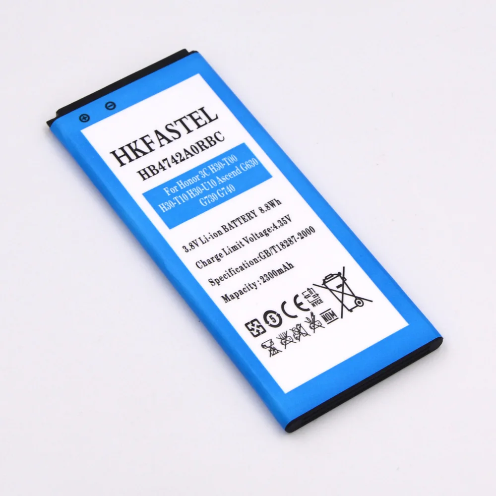 HKFASTEL Новый HB4742A0RBC HB4742AORBC мобильного телефона Батарея для huawei Honor 3C H30 T00 T10 U10 Ascend G630