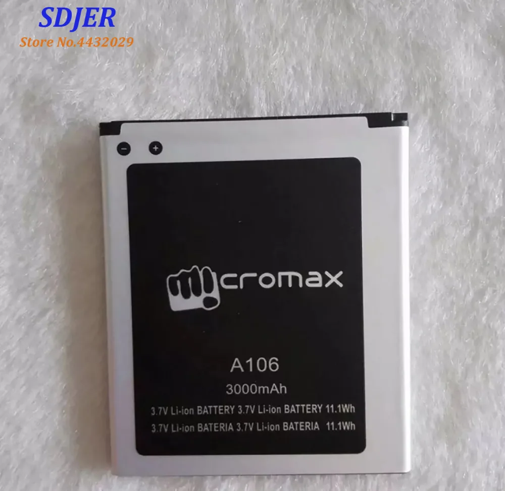 Высокое качество оригинальный для Micromax A106 мобильный телефон литиевая батарея 3 7 V