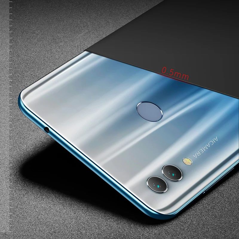 Тонкий жесткий чехол из поликарбоната для huawei P Smart 2019 Матовая Броня задняя крышка