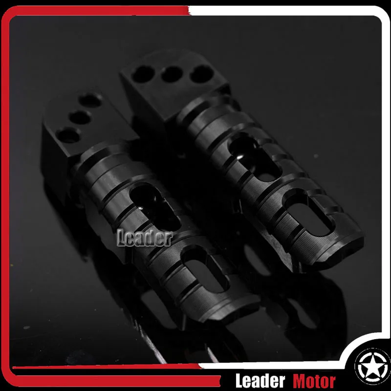 Черный Для KAWASAKI Z800 Z900 Z1000 Z1000SX Z750R ZX-6R ZX-10R ниндзя 650 ER-6N ER-6F VERSYS 1000 ABS задний Подножка для пассажира подножки - Цвет: Черный