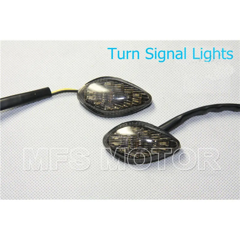 Запчасти для мотоциклов Светодиодные поворотники с заподлицо от дыма светильник