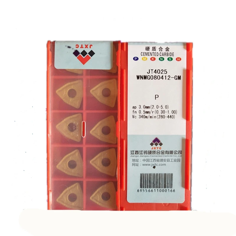 

YZ66 10pcs WNMG080412-GM JT4025 Carbide Inserts for NC Turning Tools