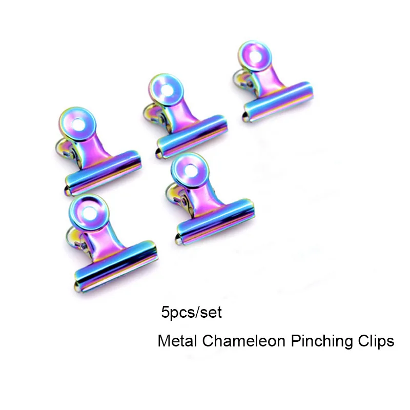 5pcs chameleon clips Fibernails стекловолокно для наращивания ногтей Акриловые наконечники маникюрный салон набор инструментов 50 шт - Цвет: 5pcs chameleon clips
