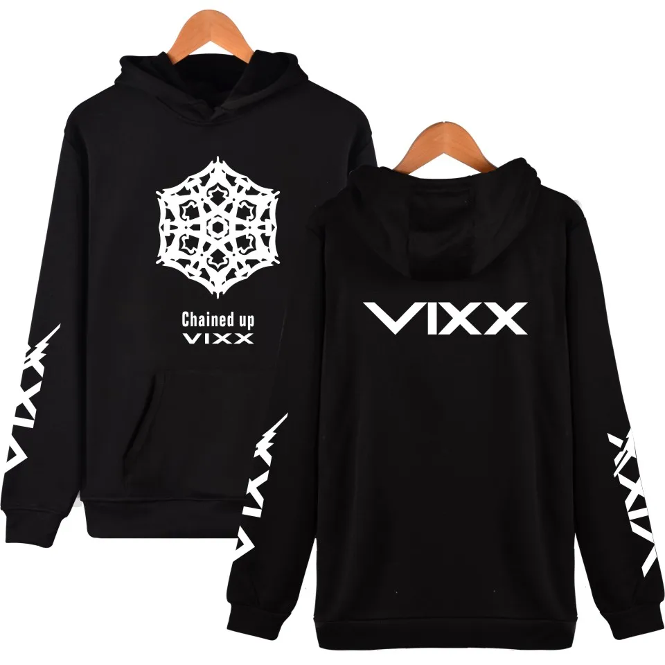 Худи KPOP VIXX Женский поклонник поддерживающий пуловер Свитшот в стиле Харадзюку