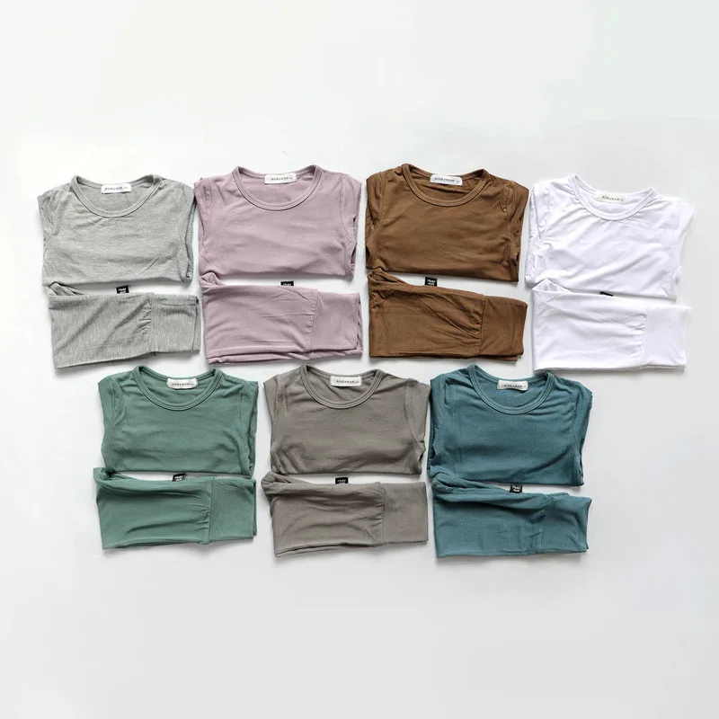 Детские пижамные комплекты одежды хлопковая одежда для сна мальчиков женский