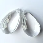 Хрустальные детали люстры 38 мм, Хрустальные стеклянные капли дождя для люстры, Бесплатные Кольца, хрустальные подвески для освещения, 4 шт.