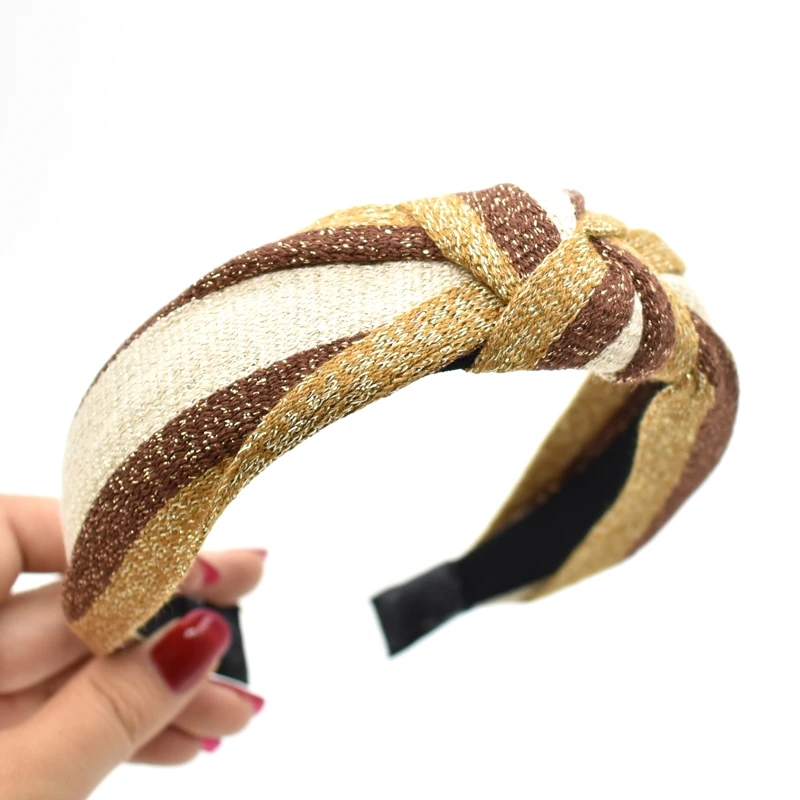New Arrival 40Colors Drill Lace Hair Knotted Hair Band for Women Headbands Hairbands Hair Hoop Headwear Hair Accessories - Цвет: 50