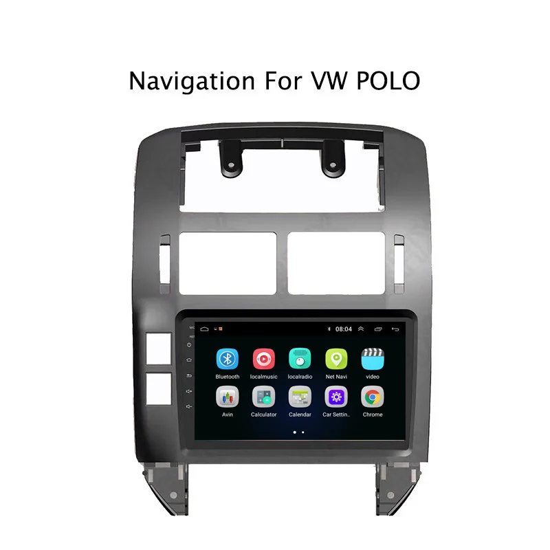 9 &quot2.5D IPS Android 8 1 автомобильный DVD GPS плеер для VW Polo 2004 2010 Радио стерео головное