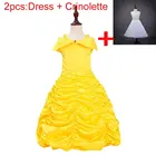 Платье Белль; Костюм Красавица и Чудовище; Карнавальный костюм для девочек; Платье принцессы; Платье Белль; Одежда для свадебной вечеринки; Подарок на день рождения