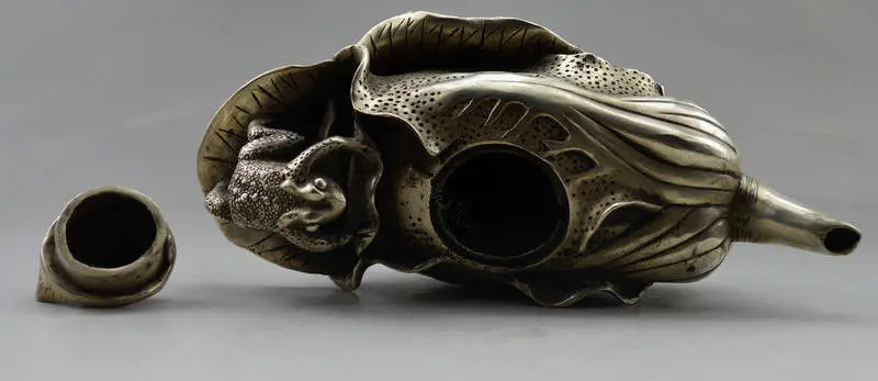 Коллекционная декорированная старая ручная работа тибетский серебряный резной