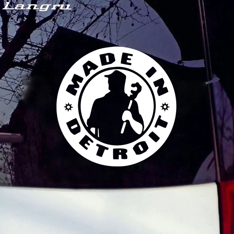Автомобильный Стайлинг Langru Detroit наклейка для детей Rock Michigan декоративные