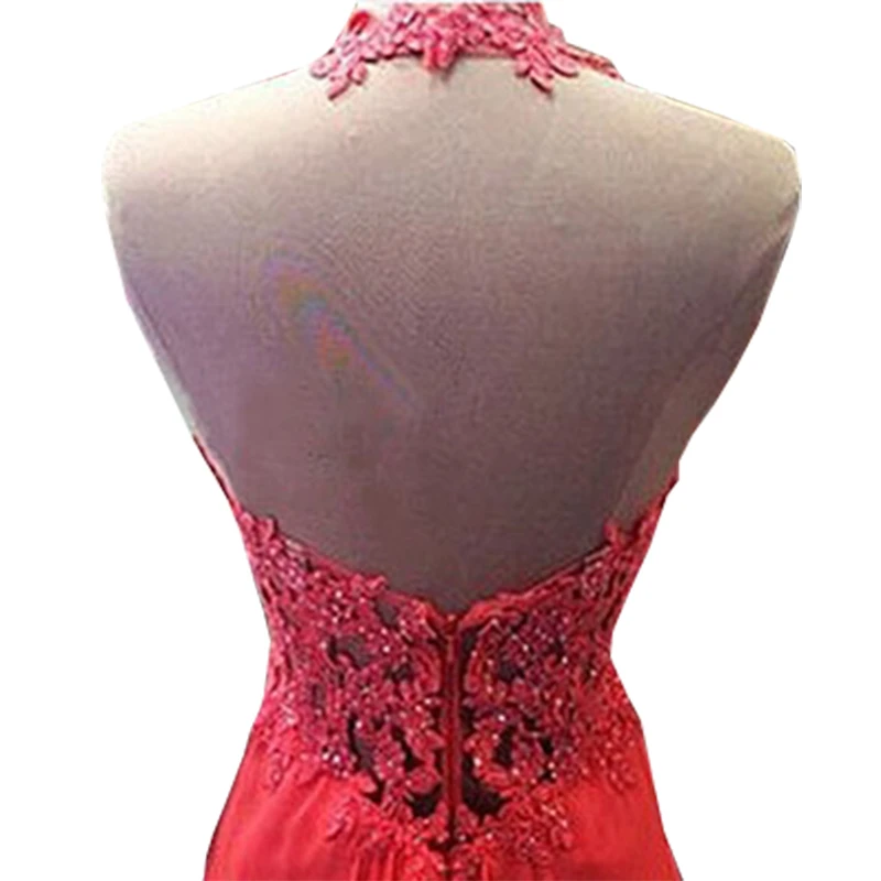 Спинки устные Длинные Вечерние Платья 2017 Онлайн О Шея Бисероплетение Кружева