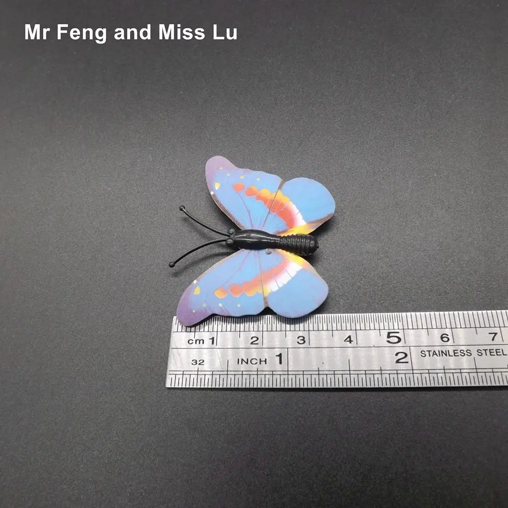 Маленькая Рождественская игрушка DIY детский подарок бабочки на магните модель