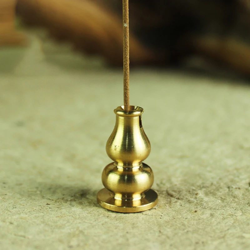 High Quality Brass Incense Burner Holder For Stick Coil Bottle Gourd Shaped Copper | Дом и сад