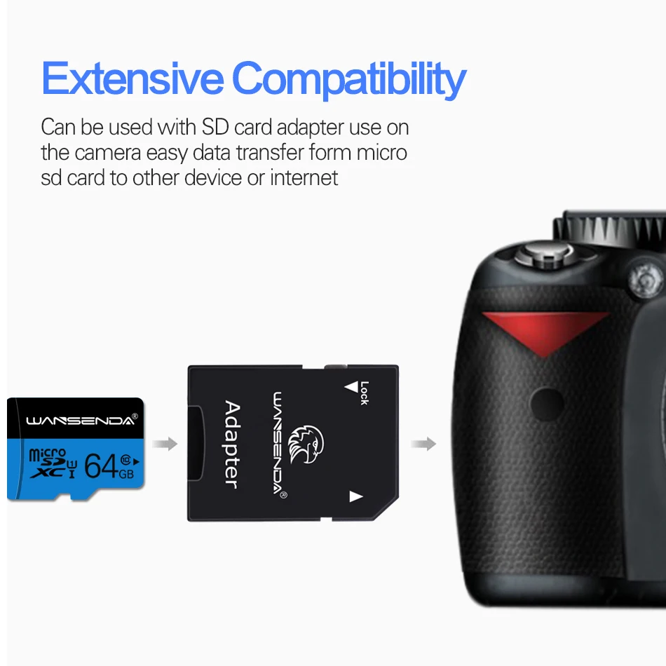 WANSENDA высокоскоростная карта памяти Micro SD 8 ГБ 16 32 64 128 класс 10 Microsd Мини TF картао де