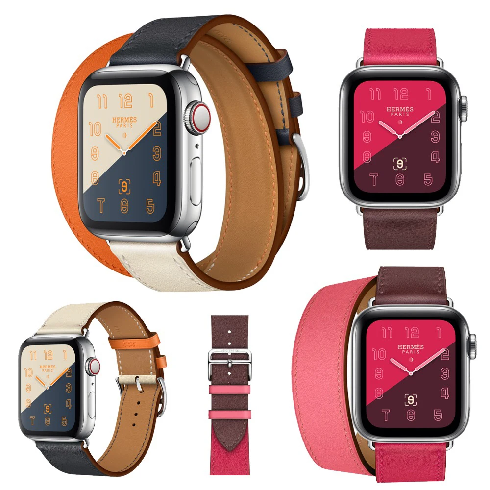 Горячая продажа кожаный петля для iwatch 4 группы одиночный Тур rallye 40 мм 44 42 38 ремешок