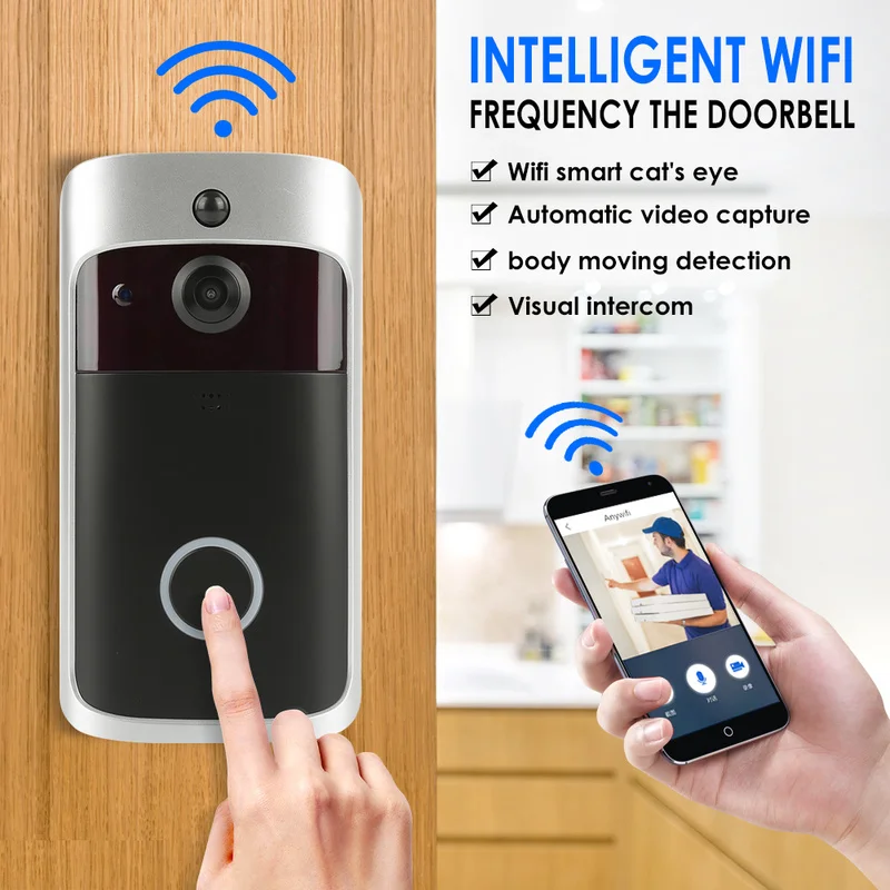 

Smart IP Video Intercom WIFI Video Door Smart Door Bell WIFI Doorbell Camera for Apartments IR Alarm Wireless Security Camera