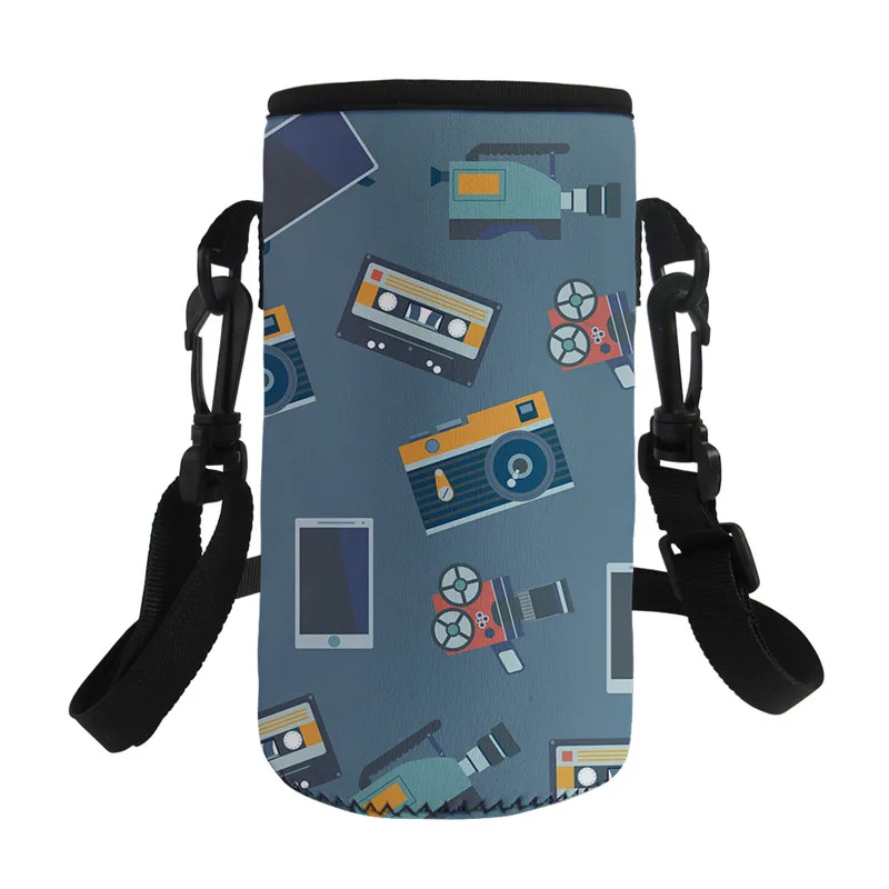 CC4394Z18 HUGSIDEA Забавный Винтажный Фильм Лента бутылки для воды крышка теплая теплоизоляция термос чашка мешок качество сумка держатель рукав Перевозчик - Цвет: CC4394Z18