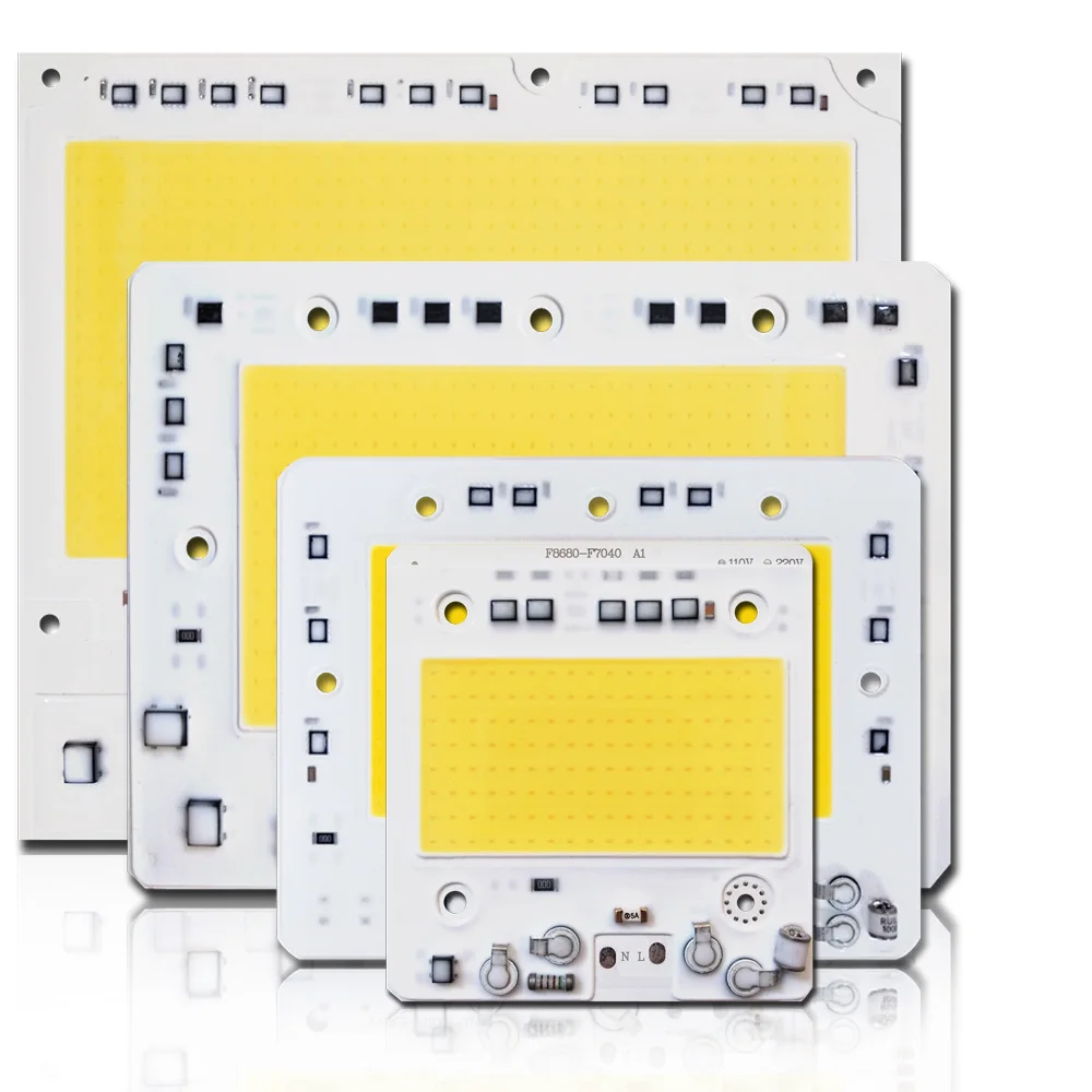5 шт./лот LED COB Чип 30 Вт 50 100 150 200 AC110V/220 В вход с умным IC подходит для DIY прожектора