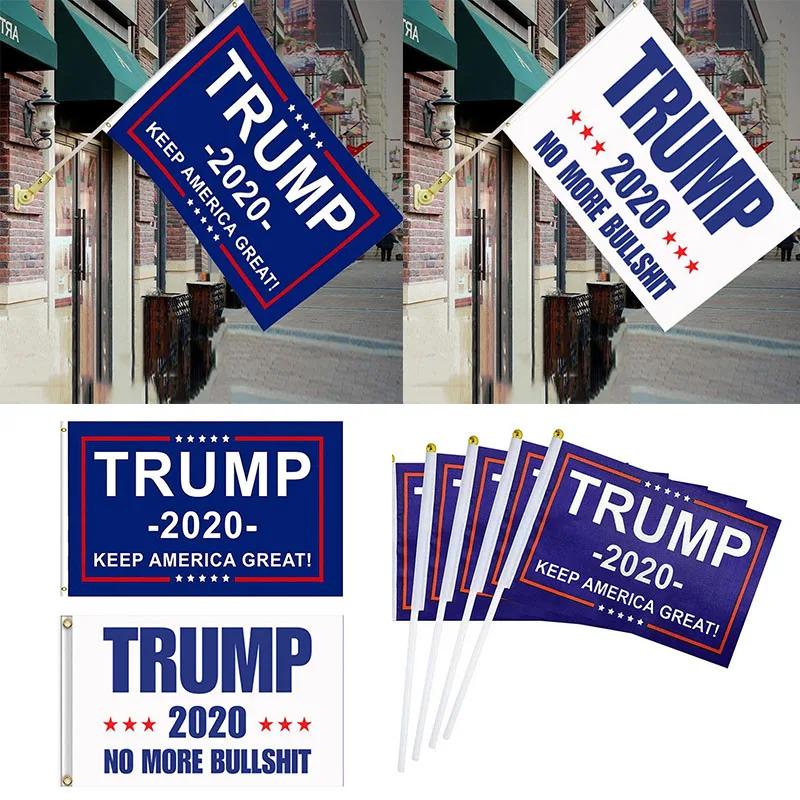 10PCs New Trump 2020 Flag Donald Keep America Great For President USA Accessory | Дом и сад