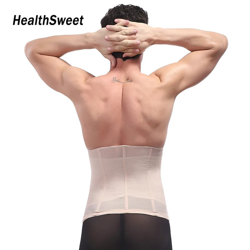 HealthSweet Men's Slimming Corset Belt Body Sculpting Orthopedic Nylon Belly-in Vest Waist Abdomen Underwear Beer Belly | Красота и