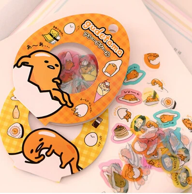 60 шт./компл. Sanrio Gudetama ленивое яйцо уплотнительные наклейки дневник этикетки пакет