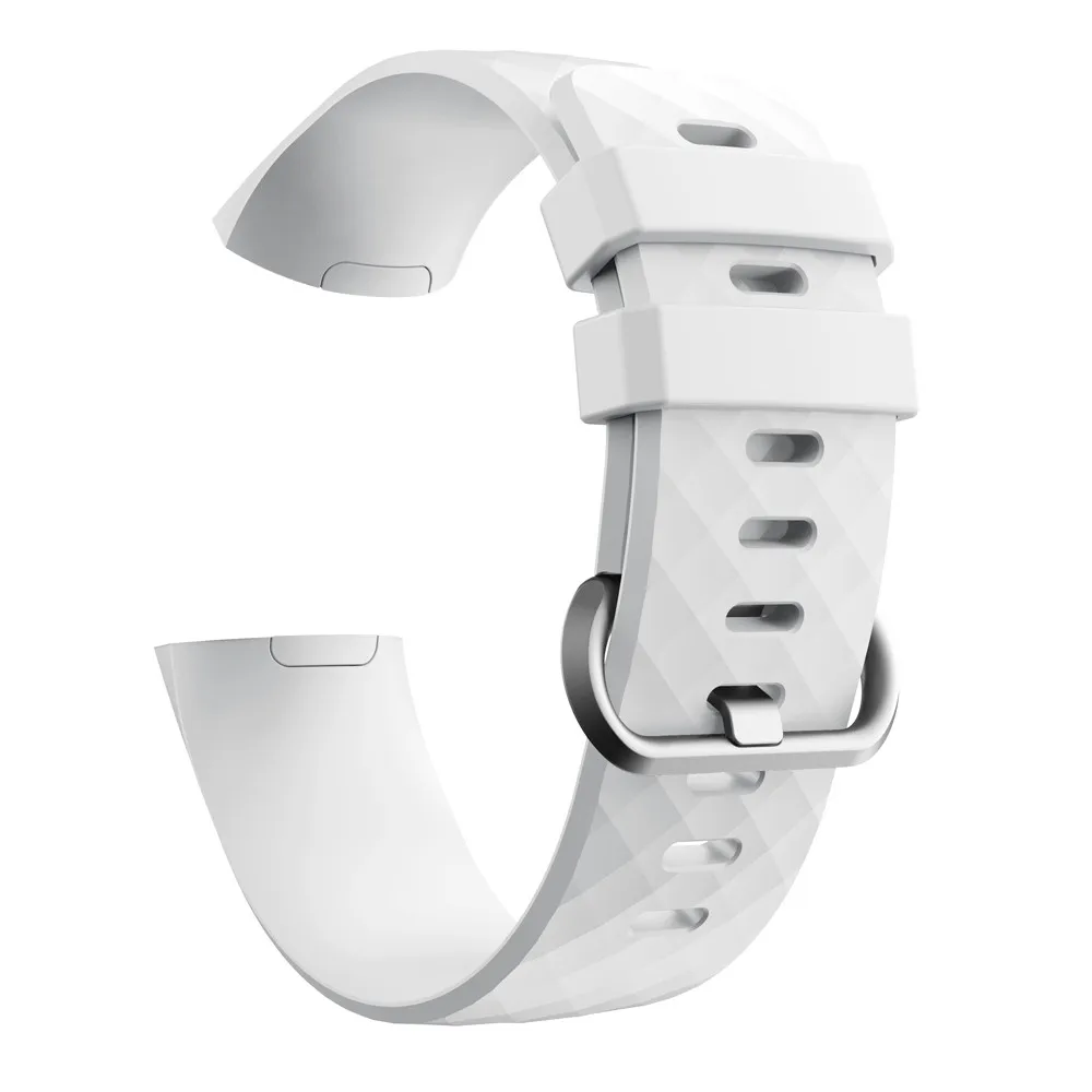 White CARPRIE модный браслет спортивный силиконовый браслет ремешок для Fitbit Charge 3 0928 Прямая поставка - Цвет: White