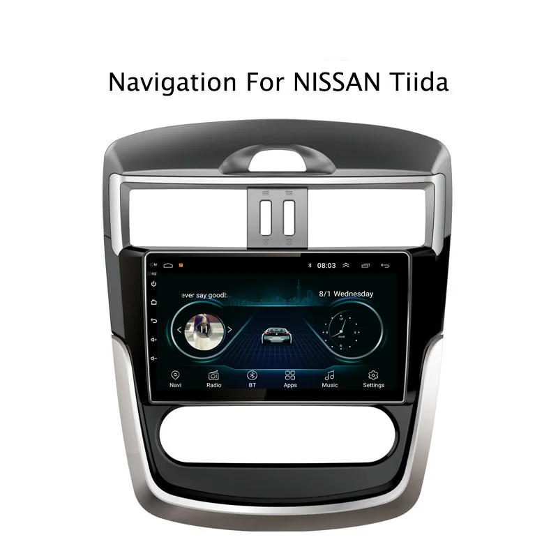 Ectwodvd 9 &quotAndroid 8 1 автомобильный DVD плеер gps навигация для Nissan Tiida 2016 Радио