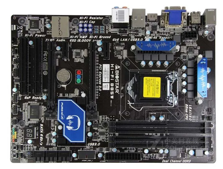 Б/у оригинальная 100% материнская плата BIOSTAR Hi-Fi B85W LGA 1150 DDR3 Материнская | Компьютеры