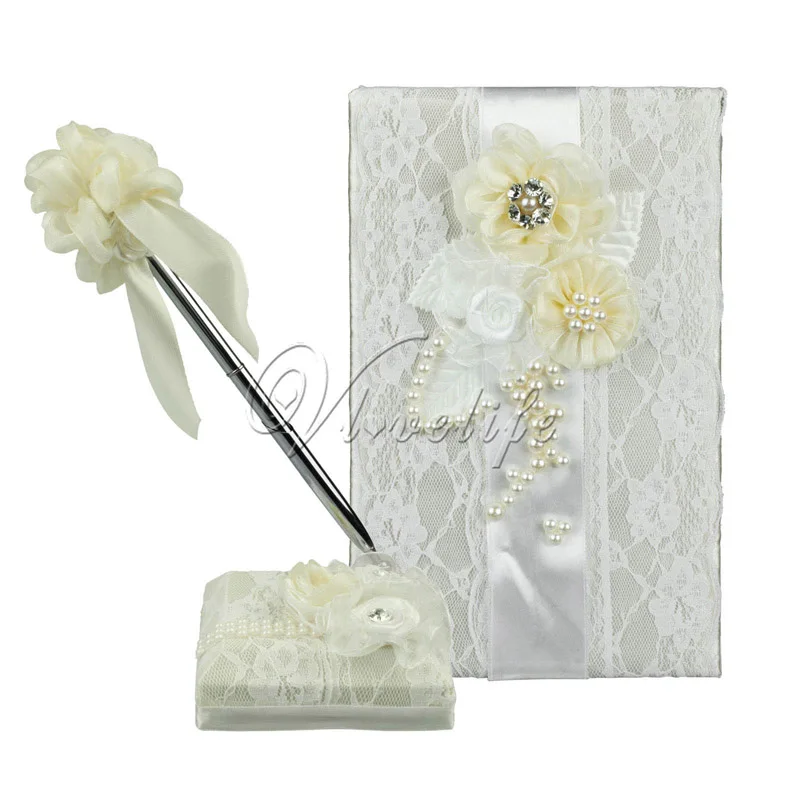 2 шт./компл. Свадебные сувениры Гостевая книга и ручка стенд Подпись набор