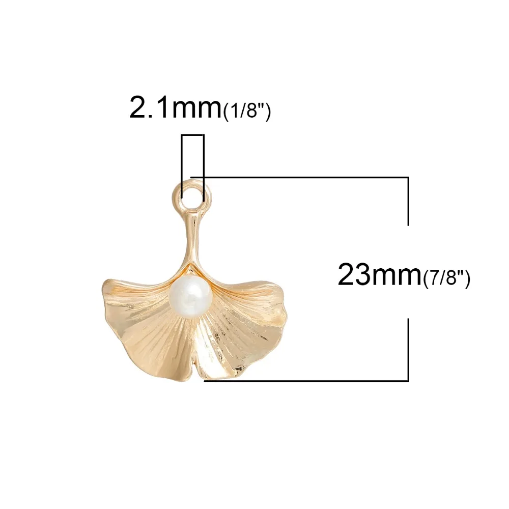 10 шт. подвеска в виде листьев гинкго из цинкового сплава|f pendant|pearl pendantpendants jewelry making