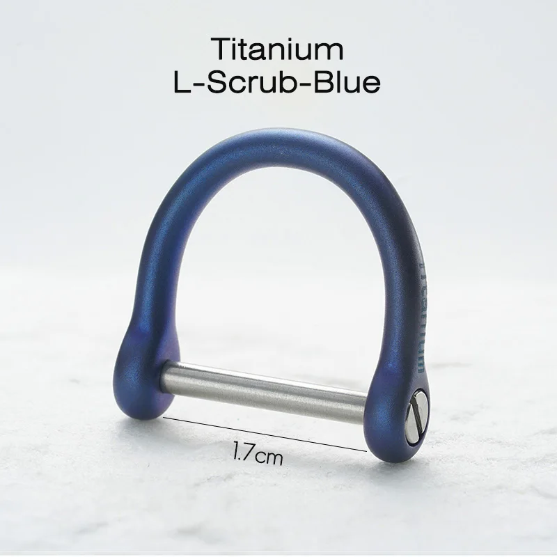 Titanium Blue Роскошный титановый мужской ремень автомобильный брелок креативный ультра легкий EDC поясной подвесной брелок с кольцом Держатель Брелок пряжка лучший подарок - Цвет: Titanium Blue