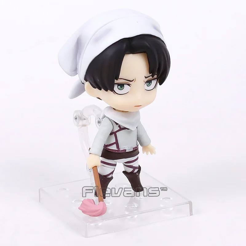 Атака на Титанов Levi Cleaning Ver. 417 Nendoroid ПВХ фигурка Коллекционная модель игрушки