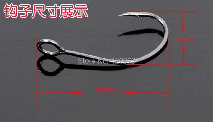 (50 шт./лот) Большие Крючки из высокоуглеродистой нержавеющей стали рыболовный