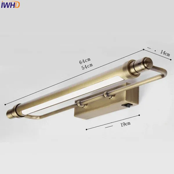Светодиодный светильник IWHD в европейском стиле для ванной комнаты
