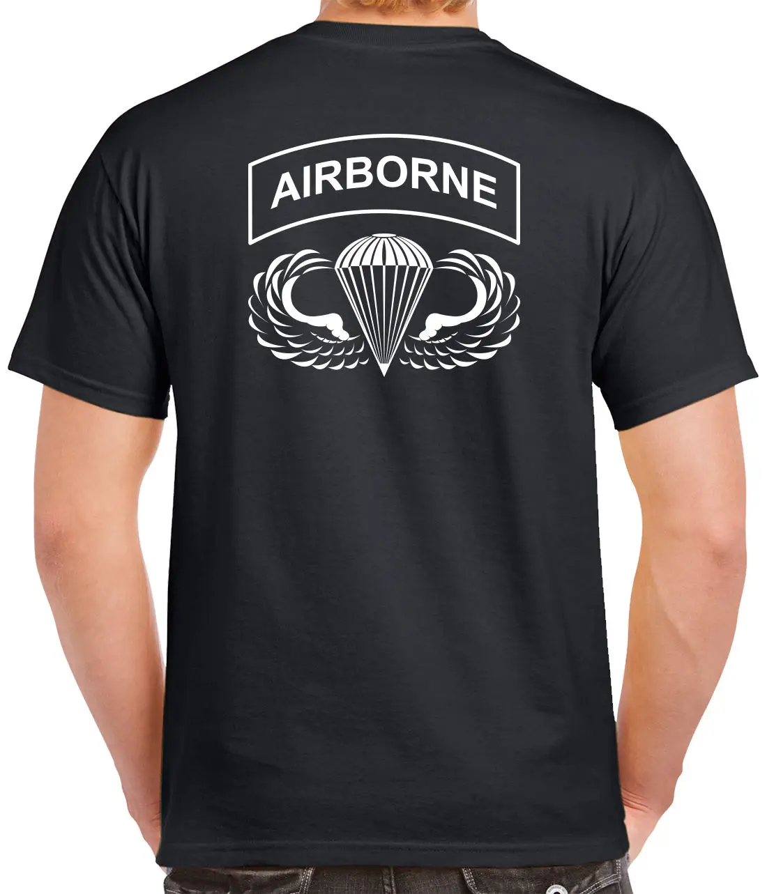Футболка Airborne 2 сторонний Тройник 82 й 101 десантник 0027 2|Мужские футболки| |