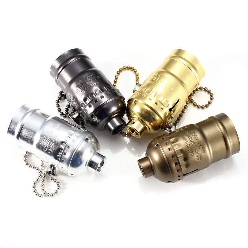 LightInBox лучшее продвижение E27 ретро винтажная алюминиевая молния стиль лампы свет