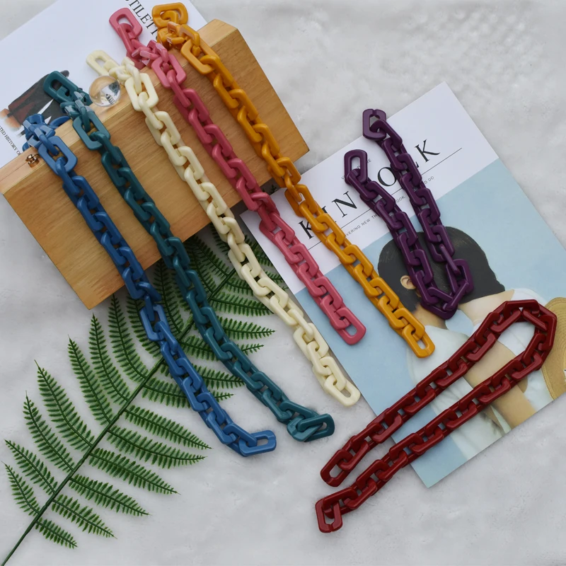 MM FOND 2 см* 3 см модная сумка акриловая diy части акриловая сумка на плечо круги цепь аксессуар размер ожерелье части
